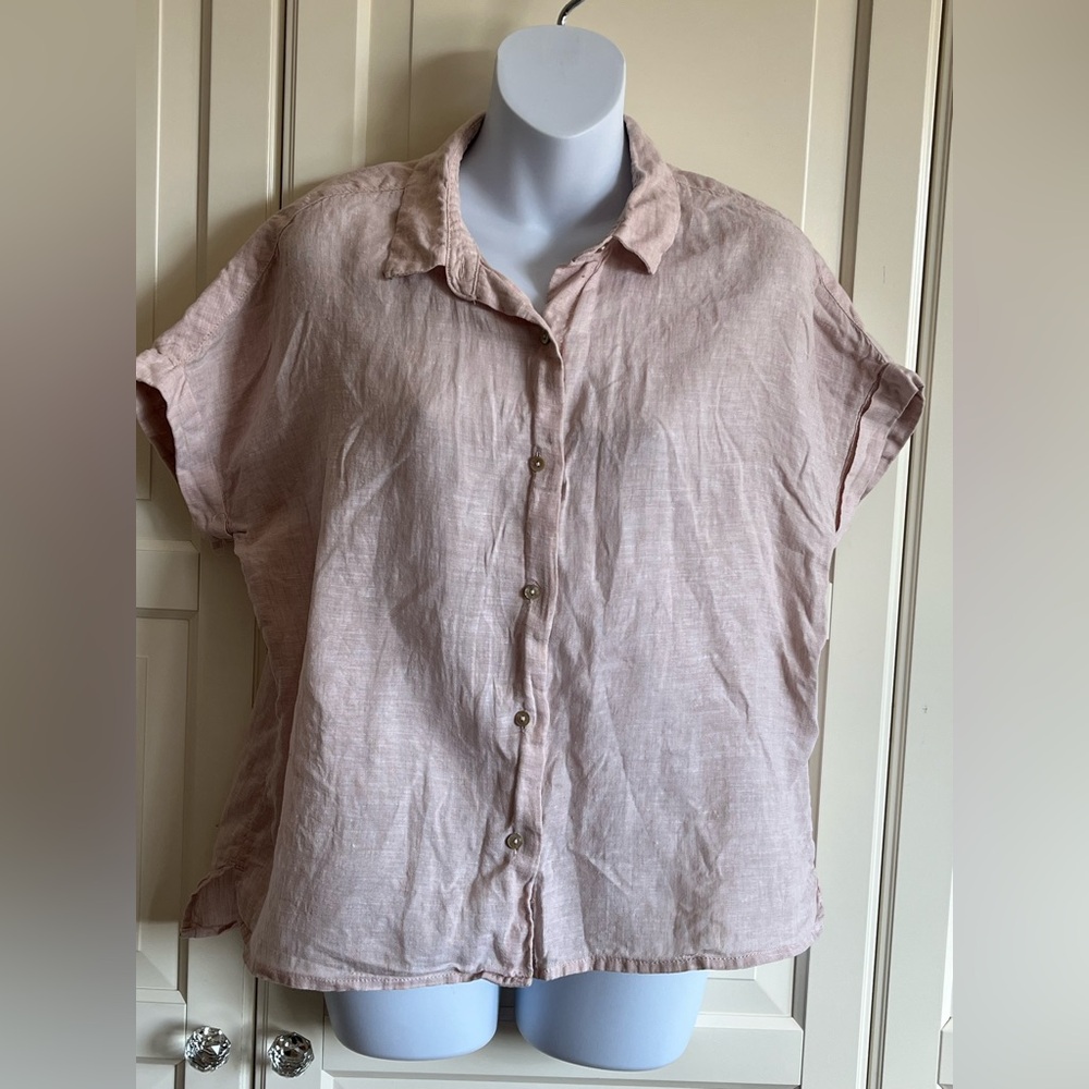 RACHEL Rachel Roy Pink Button Down Shirt